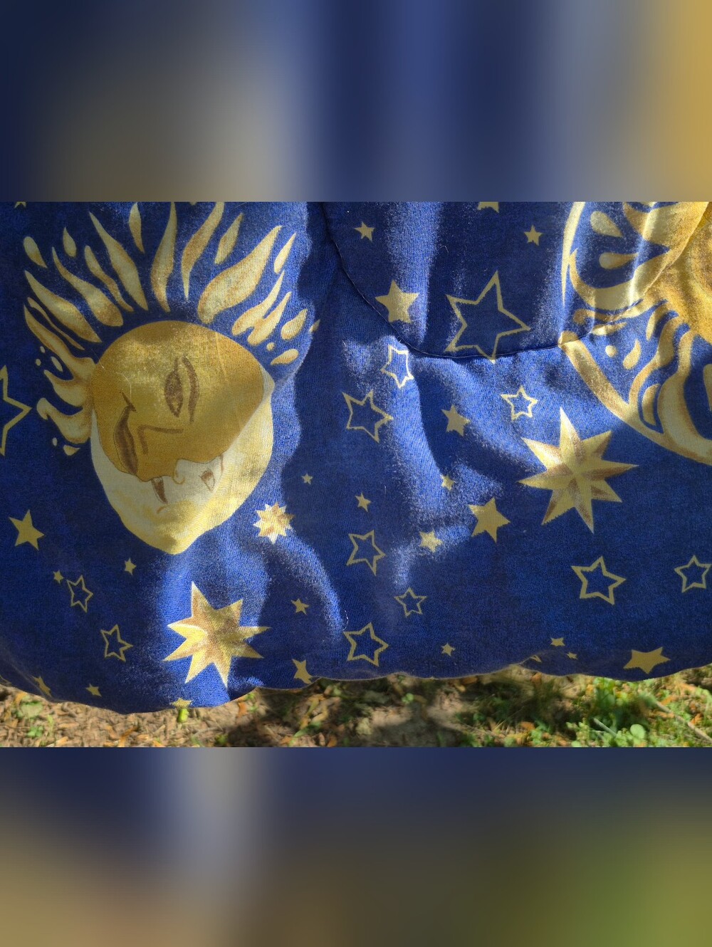 Vintage Celestial Pattern Blanket/Bedspread - Picture 3 of 4